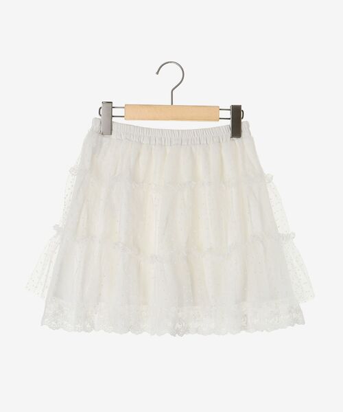 MAJESTIC LEGON(マジェスティックレゴン)の「チュールレースミニスカパン(その他パンツ・レディース・アイボリー/ブラック・MEDIUM)」の18枚目の写真