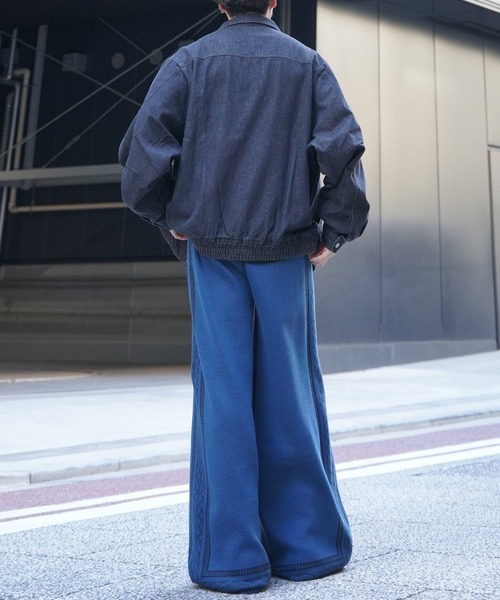 Confirm（コンファーム）の「サイドライン ジャガードニット ワイドストレートパンツ【Confirm】（その他パンツ・メンズ・ナチュラル/ブラック/ネイビー・M/L）」の10枚目の写真