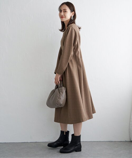 IKKA LOUNGE(イッカラウンジ)の「カットジャガードワンピース(ワンピース・レディース・その他1/ブラウン系その他・L/M/S)」の18枚目の写真