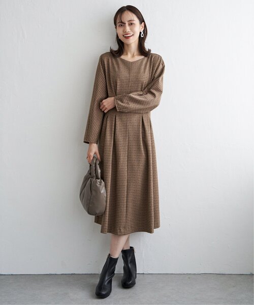 IKKA LOUNGE(イッカラウンジ)の「カットジャガードワンピース(ワンピース・レディース・その他1/ブラウン系その他・L/M/S)」の19枚目の写真