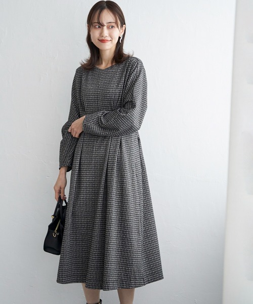 IKKA LOUNGE(イッカラウンジ)の「カットジャガードワンピース(ワンピース・レディース・その他1/ブラウン系その他・L/M/S)」の7枚目の写真
