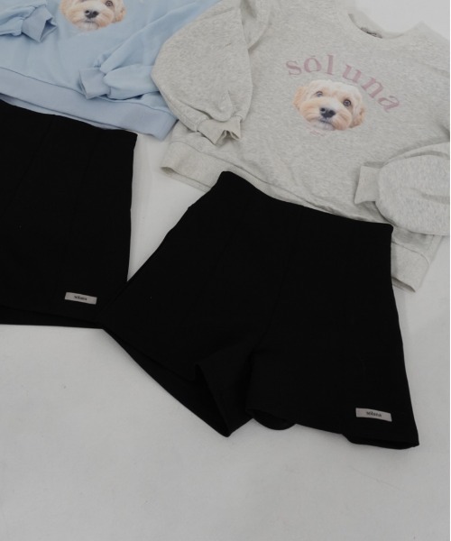 INTER FACTORY(インターファクトリー)の「soluna - ハイウエストショートパンツ - made in INTER FACTORY(その他パンツ・レディース・ブラック・SMALL/MEDIUM)」の18枚目の写真