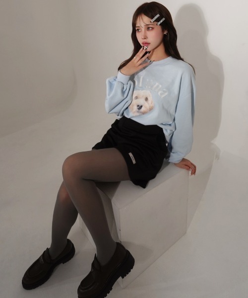 INTER FACTORY(インターファクトリー)の「soluna - ハイウエストショートパンツ - made in INTER FACTORY(その他パンツ・レディース・ブラック・SMALL/MEDIUM)」の6枚目の写真