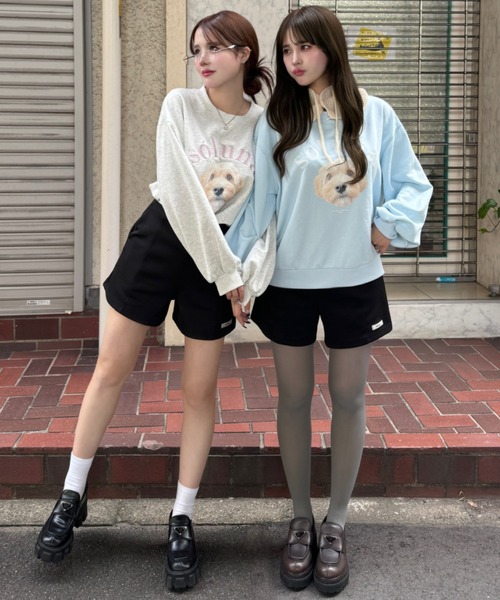 INTER FACTORY(インターファクトリー)の「soluna - ハイウエストショートパンツ - made in INTER FACTORY(その他パンツ・レディース・ブラック・SMALL/MEDIUM)」の15枚目の写真