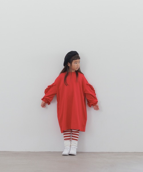 LOWRYS FARM（ローリーズファーム）の「ＵＳＡソデフリルワンピース　148563（ワンピース・キッズ・レッド/ブルー系その他/ブラック・140cm/130cm/120cm/110cm/150cm）」の12枚目の写真