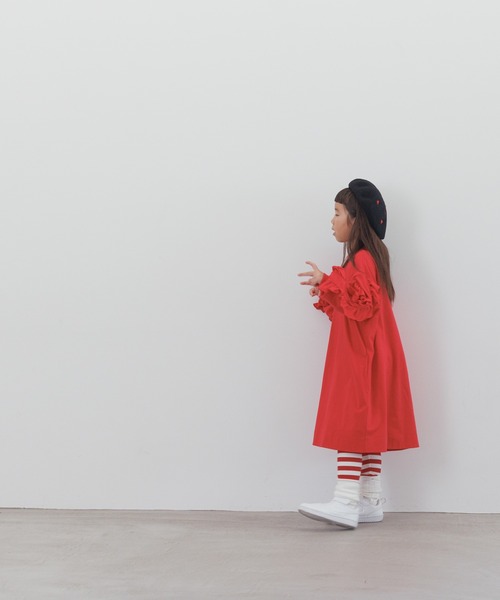 LOWRYS FARM（ローリーズファーム）の「ＵＳＡソデフリルワンピース　148563（ワンピース・キッズ・レッド/ブルー系その他/ブラック・140cm/130cm/120cm/110cm/150cm）」の13枚目の写真