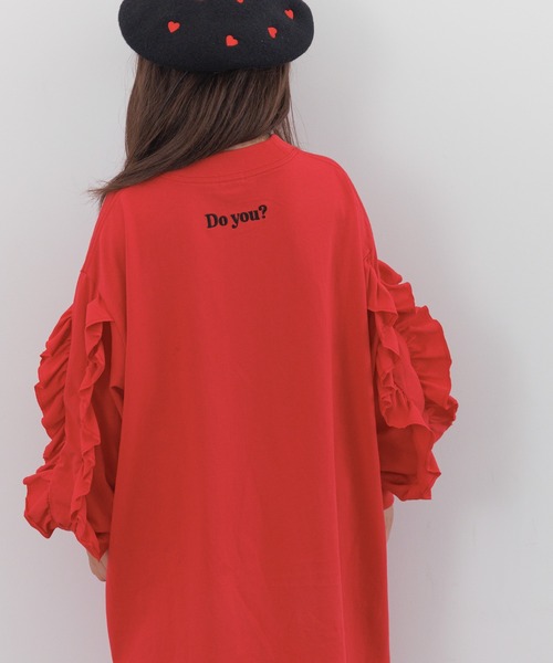 LOWRYS FARM（ローリーズファーム）の「ＵＳＡソデフリルワンピース　148563（ワンピース・キッズ・レッド/ブルー系その他/ブラック・140cm/130cm/120cm/110cm/150cm）」の16枚目の写真