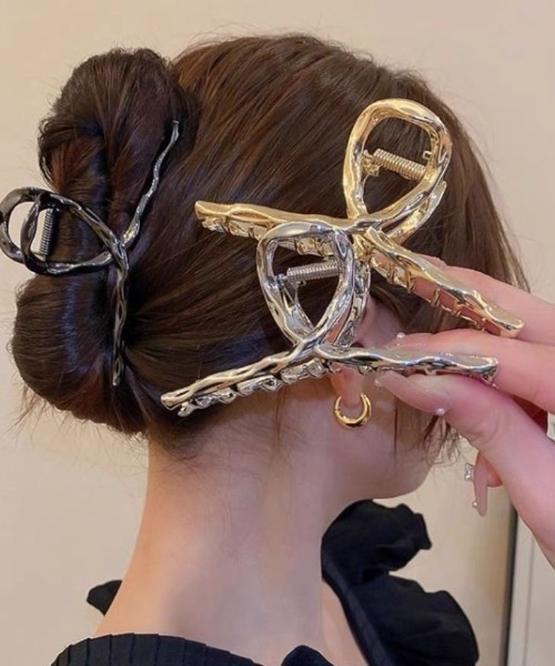 E&C closet…（イーアンドシークローゼット）の「ウェーブバンスクリップ（バレッタ/ヘアクリップ・レディース・ゴールド/シルバー/ブラック・FREE）」の21枚目の写真