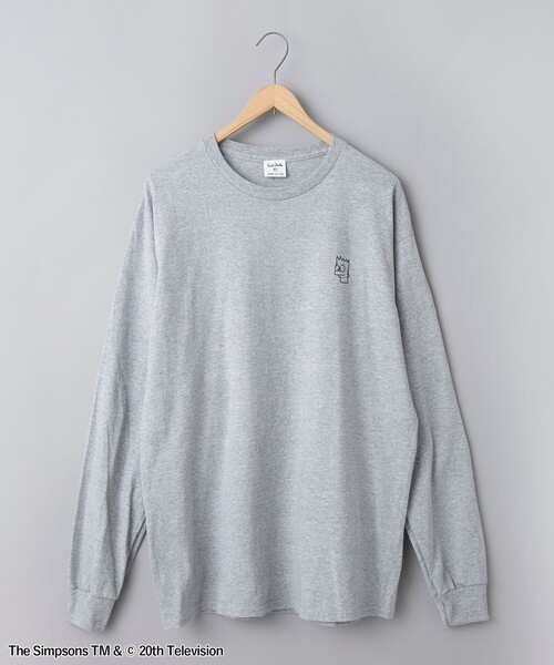 The Simpsons（ザ・シンプソンズ）の「THE SIMPSONS / ROCK STANLEY（ロックスタンレー）別注プリントロングTシャツ（Tシャツ/カットソー・メンズ・ダークグレー・M/L/XL）」の9枚目の写真