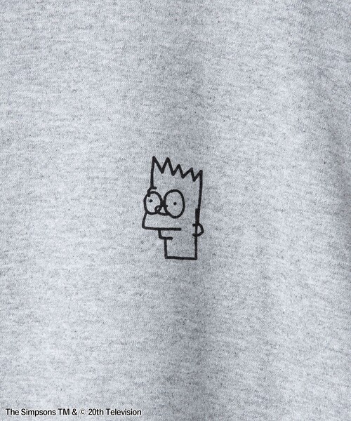 The Simpsons（ザ・シンプソンズ）の「THE SIMPSONS / ROCK STANLEY（ロックスタンレー）別注プリントロングTシャツ（Tシャツ/カットソー・メンズ・ダークグレー・M/L/XL）」の11枚目の写真