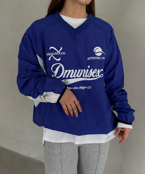 MYMOOD.（マイムード）の「ナイロンユニフォーム長袖プルオーバー（Tシャツ/カットソー・レディース・ネイビー/ブラック/ホワイト・FREE）」の15枚目の写真
