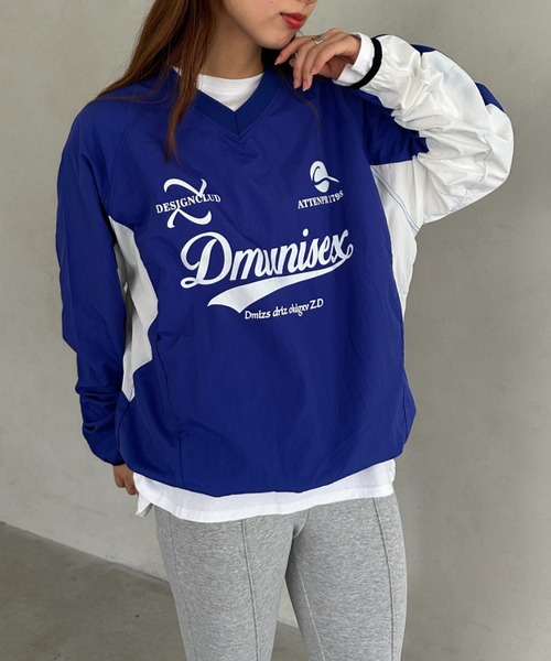 MYMOOD.（マイムード）の「ナイロンユニフォーム長袖プルオーバー（Tシャツ/カットソー・レディース・ネイビー/ブラック/ホワイト・FREE）」の17枚目の写真