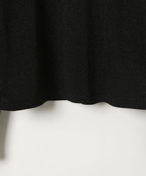 PAGEBOY（ページボーイ）の「キラキラカットロングスリーブ/ラメインナー　【新色追加】（Tシャツ/カットソー・レディース・ブラック/オフホワイト/シルバー/グレー系その他/ブラウン/ダークネイビー・FREE）」の21枚目の写真