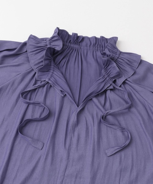 URBAN RESEARCH ROSSO WOMEN（アーバンリサーチ　ロッソ）の「フリルギャザーブラウス（シャツ/ブラウス・レディース・パープル系その他/アイボリー・FREE）」の13枚目の写真