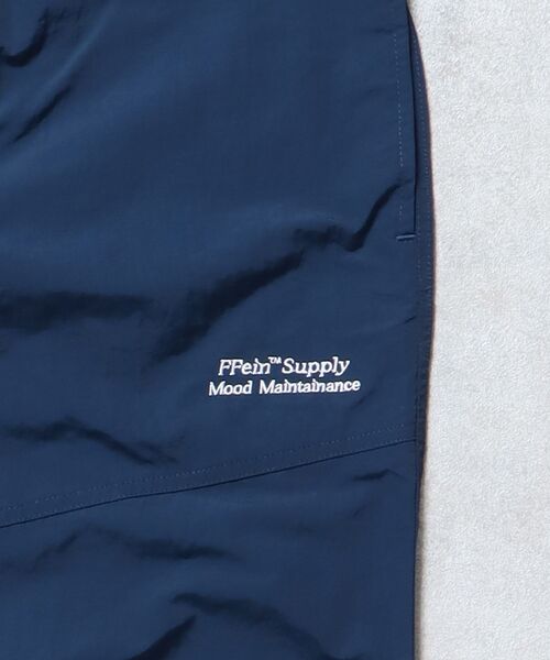 FFEIN(フェイン)】ナイロントレッキングストレートパンツ