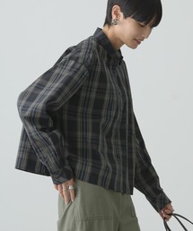 イージーケアショート丈チェックシャツ