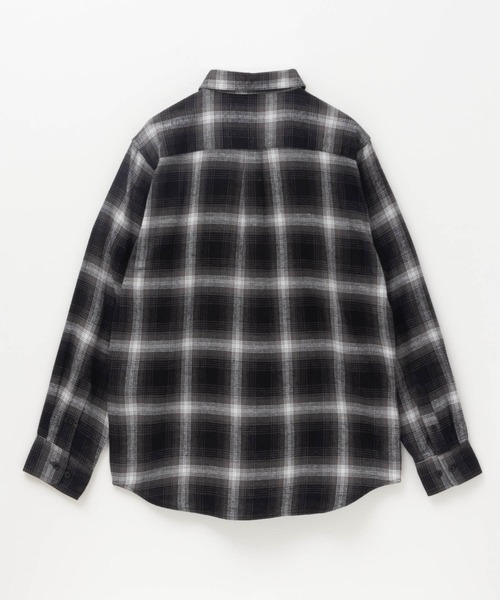 NAVY（ネイビー）の「柔らかな風合いの チェックシャツ（シャツ/ブラウス・メンズ・レッド/ダークネイビー/ネイビー/オフホワイト/ブラック/ライトベージュ・M/L/XL）」の18枚目の写真