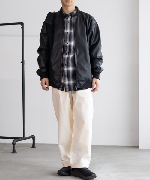 NAVY（ネイビー）の「柔らかな風合いの チェックシャツ（シャツ/ブラウス・メンズ・レッド/ダークネイビー/ネイビー/オフホワイト/ブラック/ライトベージュ・M/L/XL）」の9枚目の写真