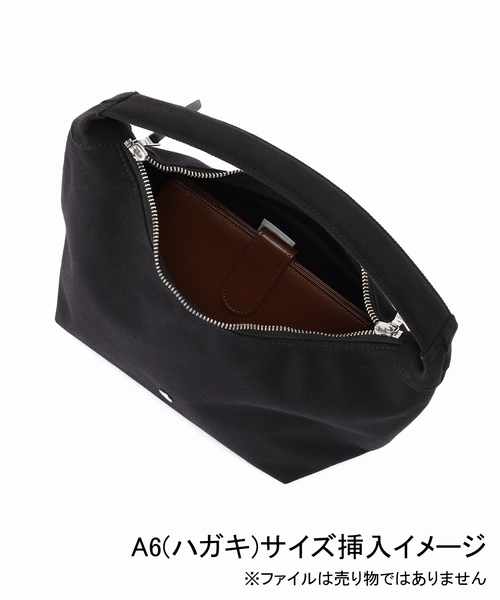 ORCIVAL（オーシバル）の「【ORCIVAL/オーシバル】HBT_HANDBAG SMALL OR-H0336（ハンドバッグ・レディース・ブラック/キャメル・FREE）」の3枚目の写真