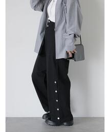 ehka sopo | サイドボタンハイウエストパンツ(その他パンツ)