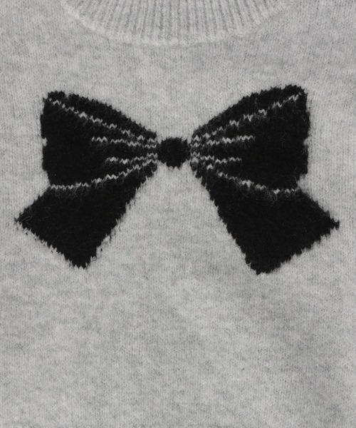 3.3 Field Trip （3.3フィールドトリップ）の「3.3 Field Trip／BIGリボンニット（ニット/セーター・レディース・ブルー/ライトグレー・FREE）」の22枚目の写真