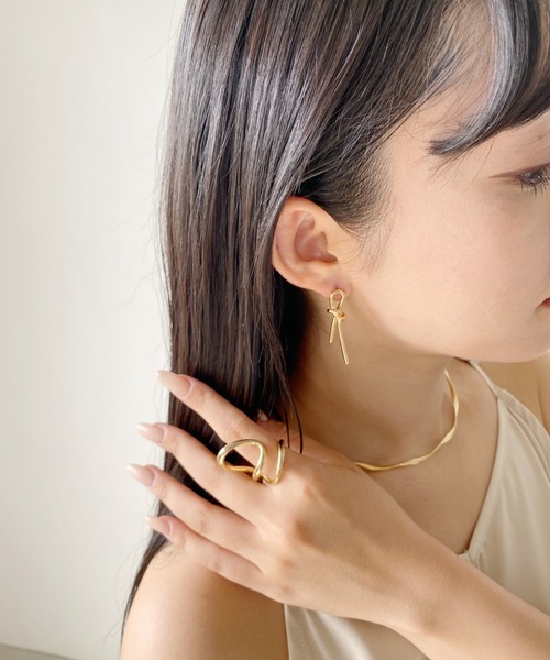 セール】結びピアス (両耳用)（ピアス（両耳用））｜ciite