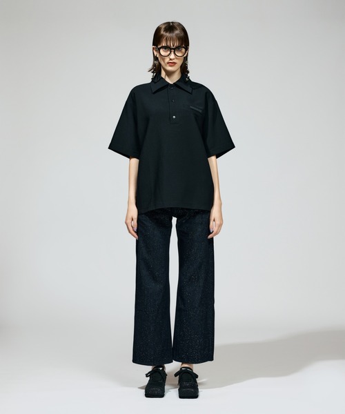 NON TOKYO(ノントーキョー)の「NON TOKYO/ノントーキョー/ラメデニムパンツ(デニムパンツ・レディース・ブラック/グリーン/インディゴブルー・2/1)」の4枚目の写真