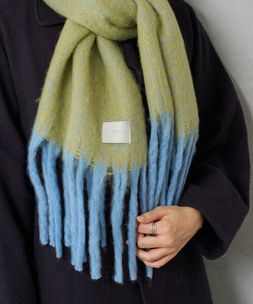 Actually（アクチュアリー）の「ブークレシャンブレーストール（ストール/ショール・レディース・ピンク/イエロー・フリー）」の11枚目の写真