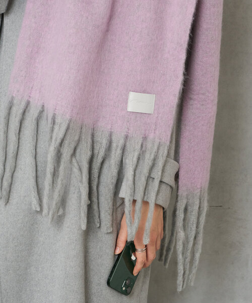 Actually（アクチュアリー）の「ブークレシャンブレーストール（ストール/ショール・レディース・ピンク/イエロー・フリー）」の15枚目の写真