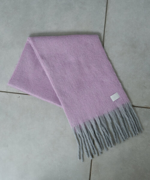 Actually（アクチュアリー）の「ブークレシャンブレーストール（ストール/ショール・レディース・ピンク/イエロー・フリー）」の16枚目の写真