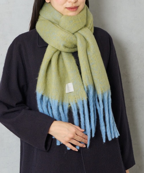 Actually（アクチュアリー）の「ブークレシャンブレーストール（ストール/ショール・レディース・ピンク/イエロー・フリー）」の2枚目の写真