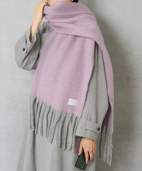 Actually（アクチュアリー）の「ブークレシャンブレーストール（ストール/ショール・レディース・ピンク/イエロー・フリー）」の7枚目の写真