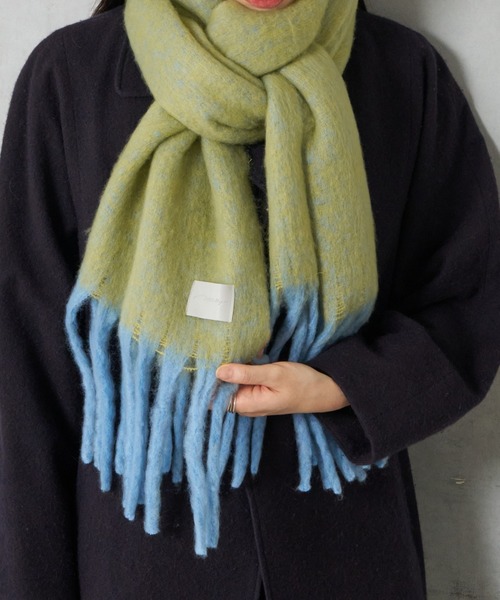 Actually（アクチュアリー）の「ブークレシャンブレーストール（ストール/ショール・レディース・ピンク/イエロー・フリー）」の4枚目の写真