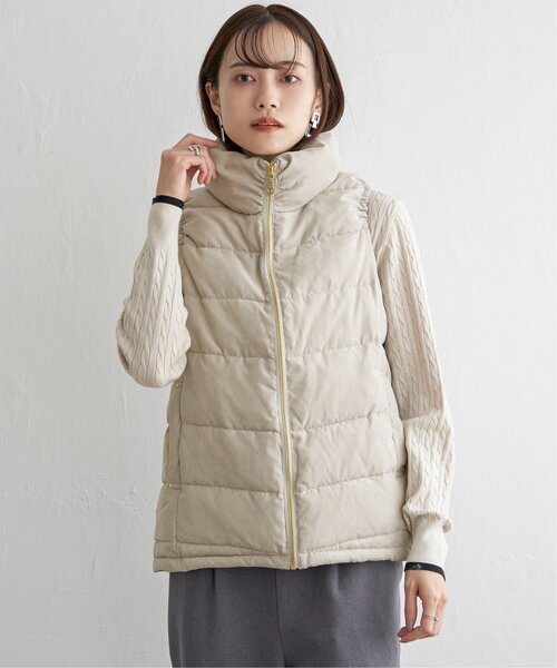 ikka(イッカ)の「細コールボリューム襟ベスト(ダウンベスト・レディース・ベージュ/ブラウン系その他/チャコール・S/M/L)」の19枚目の写真