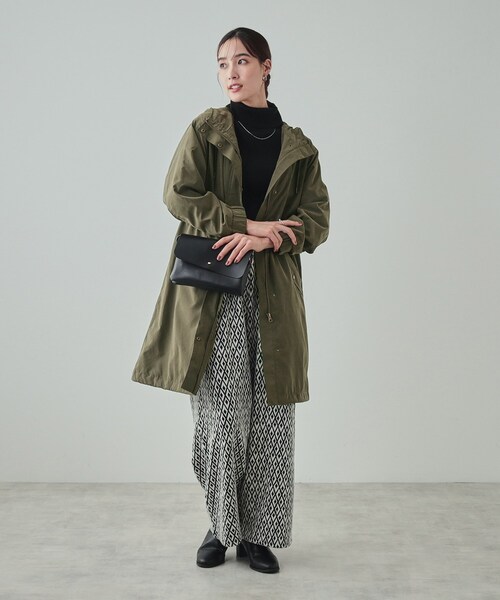 SHOO・LA・RUE（シューラルー）の「◆大人カジュアルコーデに　ミリタリーフードコート（その他アウター・レディース・ダークオリーブ/ブラック/ベージュ・03/02/04）」の6枚目の写真