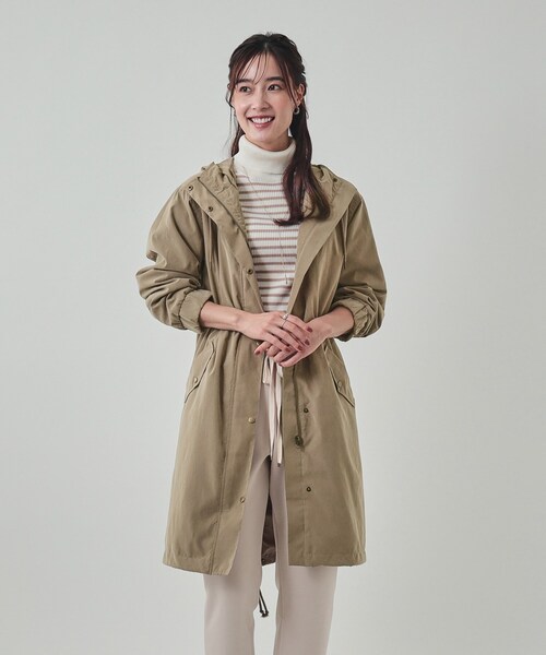 【STYLEBAR】ミリタリーフードフレアロングコート STYLEBAR】ミリタリーフードフレアロングコート セール】大人