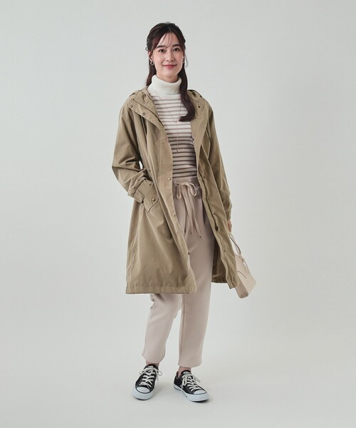 SHOO・LA・RUE（シューラルー）の「◆大人カジュアルコーデに　ミリタリーフードコート（その他アウター・レディース・ダークオリーブ/ブラック/ベージュ・03/02/04）」の10枚目の写真