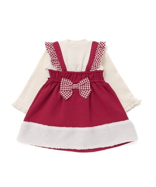coeur a coeur（クーラクール）の「coeur a coeur ドッキングワンピース（ワンピース・キッズ・ピンク/レッド・90cm/100cm/110cm）」の6枚目の写真