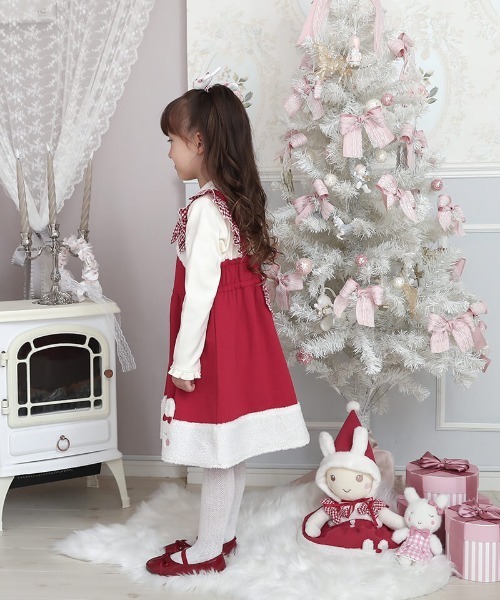 coeur a coeur（クーラクール）の「coeur a coeur ドッキングワンピース（ワンピース・キッズ・ピンク/レッド・90cm/100cm/110cm）」の12枚目の写真