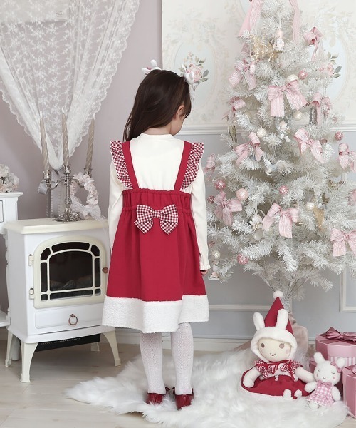 coeur a coeur（クーラクール）の「coeur a coeur ドッキングワンピース（ワンピース・キッズ・ピンク/レッド・90cm/100cm/110cm）」の13枚目の写真