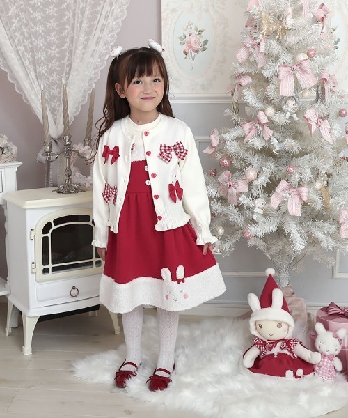 coeur a coeur（クーラクール）の「coeur a coeur ドッキングワンピース（ワンピース・キッズ・ピンク/レッド・90cm/100cm/110cm）」の15枚目の写真