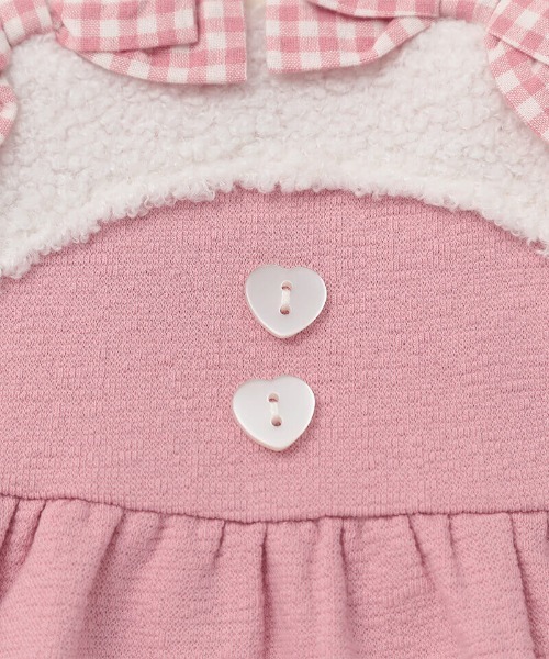 coeur a coeur（クーラクール）の「coeur a coeur ドッキングワンピース（ワンピース・キッズ・ピンク/レッド・90cm/100cm/110cm）」の17枚目の写真