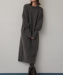 SENSE OF PLACE by URBAN RESEARCH | 『WEB/一部店舗限定』センターシームサムホールニットワンピース(ワンピース)