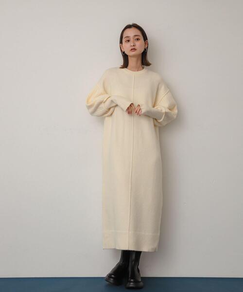 【セール】『WEB/一部店舗限定』センターシームサムホールニットワンピース（ワンピース）｜SENSE OF PLACE by URBAN RESEARCH（センスオブプレイスバイアーバンリサーチ）