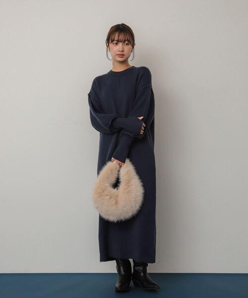 【セール】『WEB/一部店舗限定』センターシームサムホールニットワンピース（ワンピース）｜SENSE OF PLACE by URBAN RESEARCH（センスオブプレイスバイアーバンリサーチ）