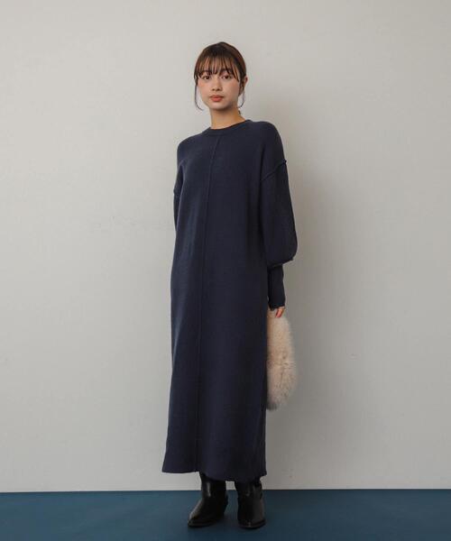 【セール】『WEB/一部店舗限定』センターシームサムホールニットワンピース（ワンピース）｜SENSE OF PLACE by URBAN RESEARCH（センスオブプレイスバイアーバンリサーチ）