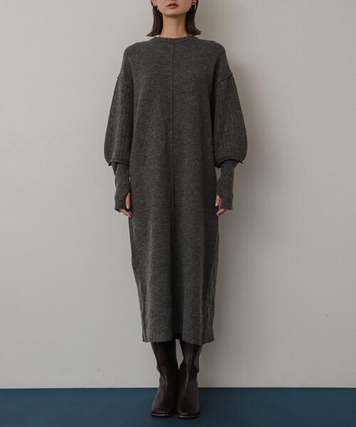 【セール】『WEB/一部店舗限定』センターシームサムホールニットワンピース（ワンピース）｜SENSE OF PLACE by URBAN RESEARCH（センスオブプレイスバイアーバンリサーチ）