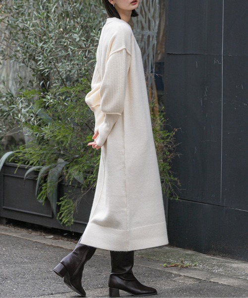 【セール】『WEB/一部店舗限定』センターシームサムホールニットワンピース（ワンピース）｜SENSE OF PLACE by URBAN RESEARCH（センスオブプレイスバイアーバンリサーチ）