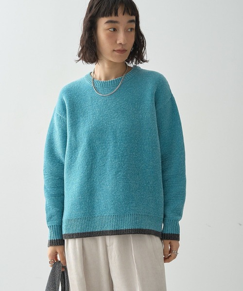 24SS　美品　アルアバイル　コットンスムースフォルムプルオーバー　完売　ニット 24SS 美品 アルアバイル コットンスムースフォルムプルオーバー