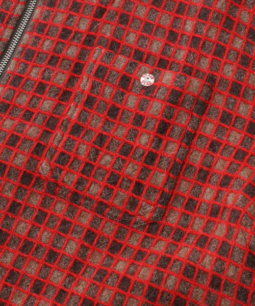 BRAIN DEAD(ブレインデット)の「【BRAIN DEAD/ブレインデッド】CHECK MATE FLANNEL ZIP SHIRT(シャツ/ブラウス・メンズ・ブラウン・MEDIUM/LARGE)」の7枚目の写真